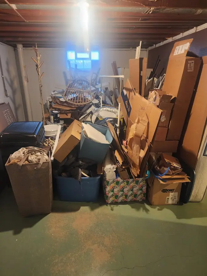 Roll-off dumpster container at job site for 6 Yard Dumpster Rental in La Presa